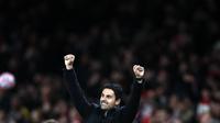 Bermain di Stadion Emirates pasukan Mikel Arteta menang dengan skor meyakinkan 3-1. (AP/Ian Walton)