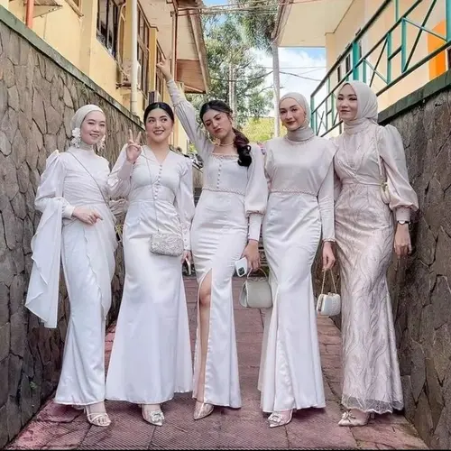 Baju bridesmaid satin outlet