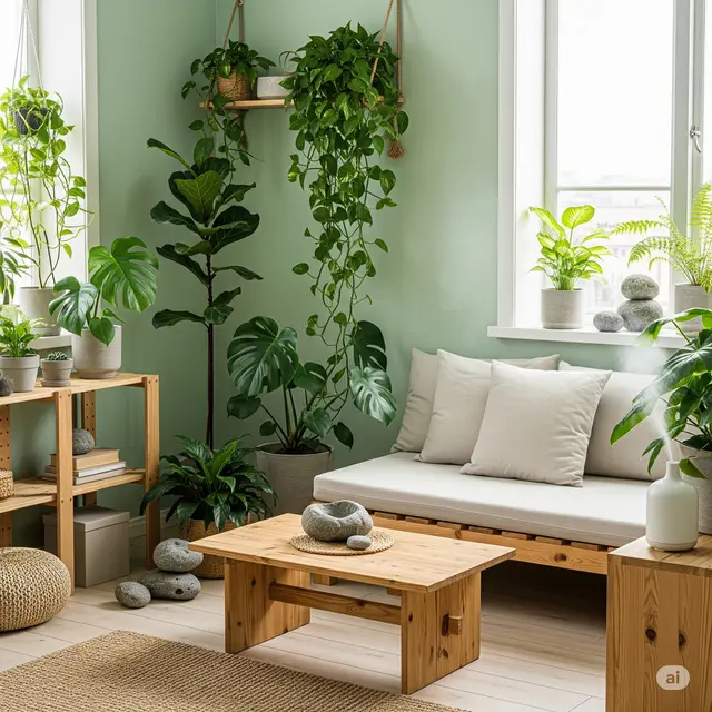 Warna Cat Rumah yang Bikin Adem Meski Tanpa Pendingin Ruangan (Image by gemini AI)