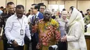 Saat rapat perdana bersama Komisi XIII DPR RI, pada Kamis (31/10/2024), Menteri Hak Asasi Manusia (HAM) Natalius Pigai juga menyampaikan penjelasan dan alasan pihaknya mengusulkan anggaran Rp 20 triliun. Ia menyebut, baru program sosialisasi saja sudah menghabiskan Rp 8,3 triliun. (merdeka.com/Arie Basuki)