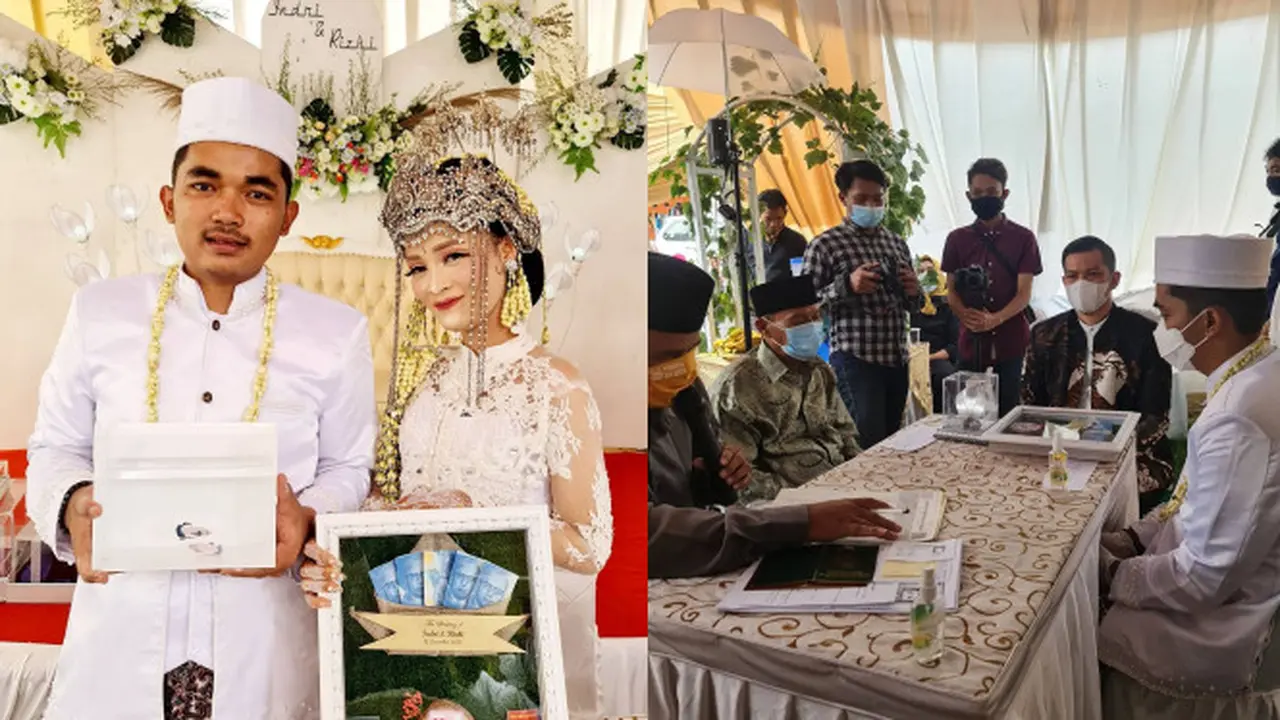 Viral Pasangan Pengantin Asal Bekasi Ini Menikah Dengan Mahar Ikan Cupang