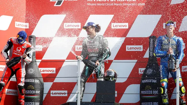 Franco Morbidelli Jawara MotoGP San Marino, Valentino Rossi Gagal Raih Podium ke-200
