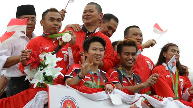 Tontowi Ahmad, Liliyana Natsir, Eko Yuli, Sri Wahyuni, Bola.com, Olimpiade Rio 2016, Medali Emas Bulutangkis