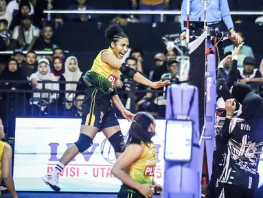 Dominasi absolut tim putri Petrokimia Gresik Pupuk Indonesia di kancah voli amatir Indonesia kembali terukir. (Dok. PBVSI)