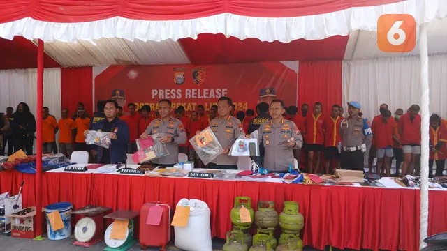 Operasi Pekat Lipu 2024 Polda Sulsel (Liputan6.com/Fauzan)