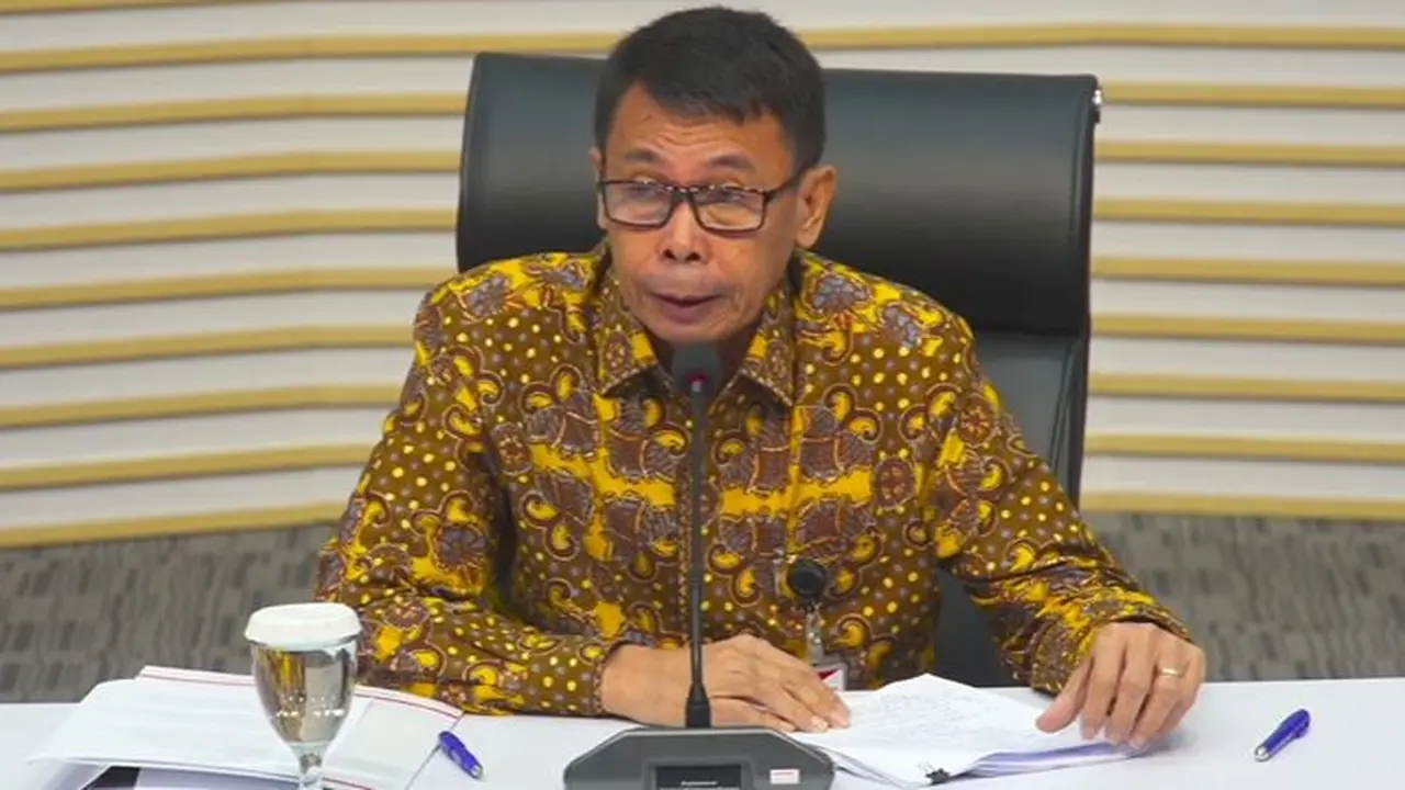 Ketua Sementara KPK, Nawawi Pamolango dalam konferensi pers kinerja KPK 2023 dan Arah Kebijakan 2024.