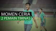 Berita video momen ceria Irfan Bachdim dan Hanif Sjahbandi sebelum latihan Timnas Indonesia pada malam hari, Minggu (11/6/2017).