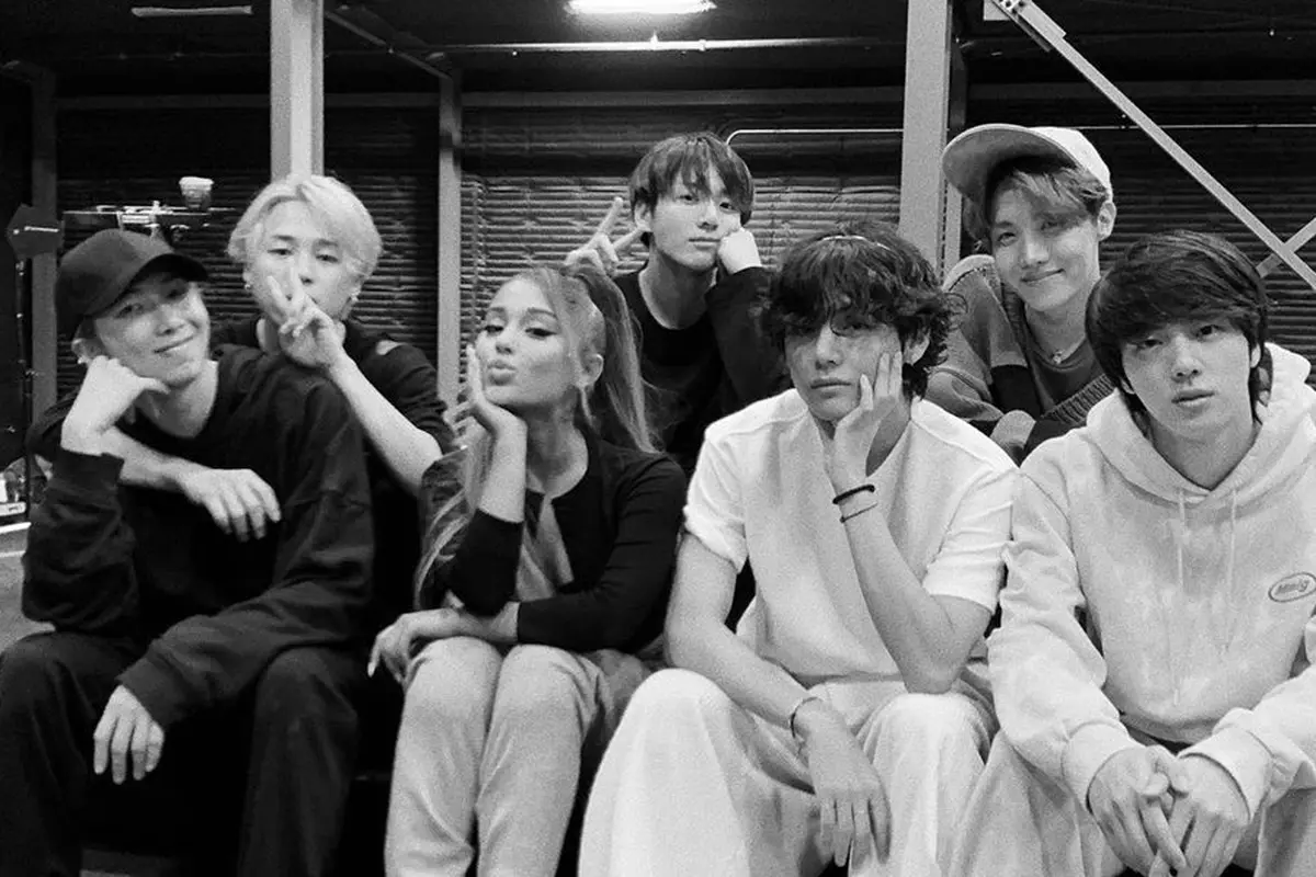 Ariana  Grande dan BTS (Instagram/ arianagrande)