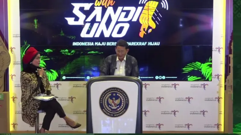 Menparekraf Sandiaga Uno dalam The Weekly Brief with Sandi Uno, Senin, 5 Agustus 2024