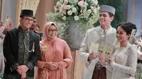 Gubernur DKI Jakarta, Anies Baswedan, resmi menikahkan putrinya Mutiara Annisa Baswedan dan Ali Saleh Alhuraebi di Putri Duyung Resort, Ancol, Jakarta Utara, Jumat (29/7/2022) (Istimewa)