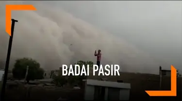 Badai pasir menyelimuti wilayah Rajashtan, India Utara. Akibatnya sejumlah penerbangan mengalami penundaan.