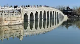 Foto yang diabadikan pada 23 November 2020 ini menunjukkan pemandangan Istana Musim Panas di Beijing, ibu kota China. (Xinhua/Ren Chao)