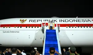 Presiden Prabowo Subianto bertolak menuju Vladivostok, Rusia. (Foto: Sekretariat Presiden)