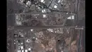 Presiden Amerika Serikat, Donald Trump, mengatakan pihaknya telah berhasil melakukan serangan bom terhadap tiga lokasi nuklir di Iran dan ketiganya telah dihancurkan. (Citra satelit ©2025 Maxar Technologies/AFP)