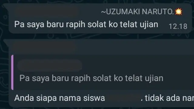 6 Chat Murid Bikin Guru Bingung Gegara Nama Asli dan di WA Beda Ini Bikin Ngakak