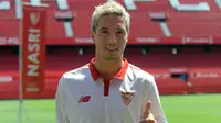 Samir Nasri resmi dipinjamkan ke Sevilla dalam jangka panjang dari Manchester City. (Cristina Quicler / AFP)