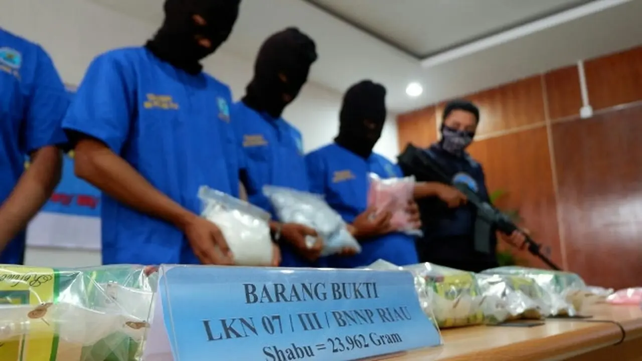 Pengedar sabu jaringan Malaysia yang pernah ditangkap BNN di Provinsi Riau.