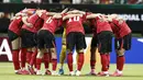 Timnas Korea Selatan pada laga perdana di Piala Dunia 2026 saat melawan Republik Ceko di Estadio Guadalajara, Meksiko, Jumat (12/6/2026) pagi WIB. (AFP/Ulises Ruiz)