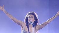 Miley Cyrus dalam Grammy Awards 2024. (AP Photo/Chris Pizzello)