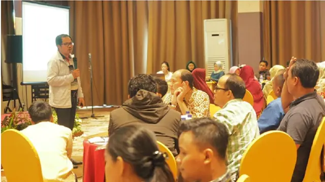 Workshop Braman Setyo saat workshop ‘Jualan Online Jaman Now