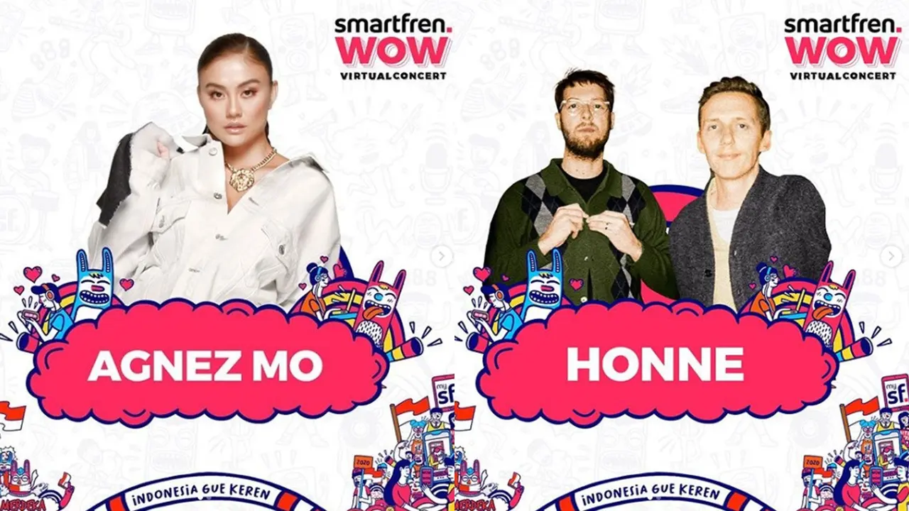 Agnez Mo Hingga HONNE Siapkan Kejutan Spesial di Smartfren WOW Virtual Concert Lho
