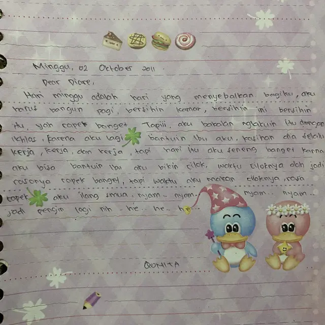 6 Potret Isi Diary Netizen ketika Kecil Ini Bikin Ngakak, Ceritakan Kejadian Random