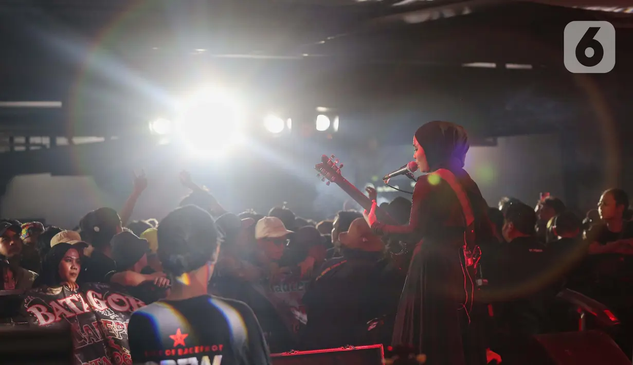 Kehadiran Voice of Baceprot menjadi sebuah fenomena dalam kancah musik metal di Indonesia. (Liputan6.com/Angga Yuniar)