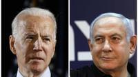 Presiden AS Joe Biden dan PM Israel Benjamin Netanyahu. Dok: AP Photo