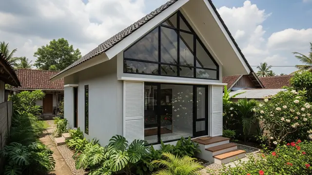 Desain Rumah 5x7 Meter di Desa agar Terlihat Luas (Image by Gemini AI)
