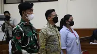 Terdakwa Brigjen TNI Yus Adi Kamrullah dan Ni Putu Purnamasari divonis hukuman 16 tahun penjara atas kasus dugaan korupsi Tabungan Wajib Perumahan TNI AD (TWP AD). (Foto: Istimewa)