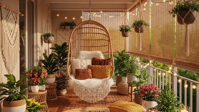 Desain Balkon Rumah Belakang yang Estetik dan Fungsional (Image by Gemini AI)