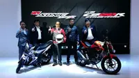 PT Astra Honda Motor (AHM) resmi meluncurkan dua produk baru, yakni Honda Sonic dan all new Honda CB150R.