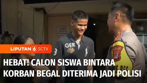 VIDEO: Calon Siswa Bintara Korban Begal di Kebon Jeruk Terima Golden Ticket Kapolri