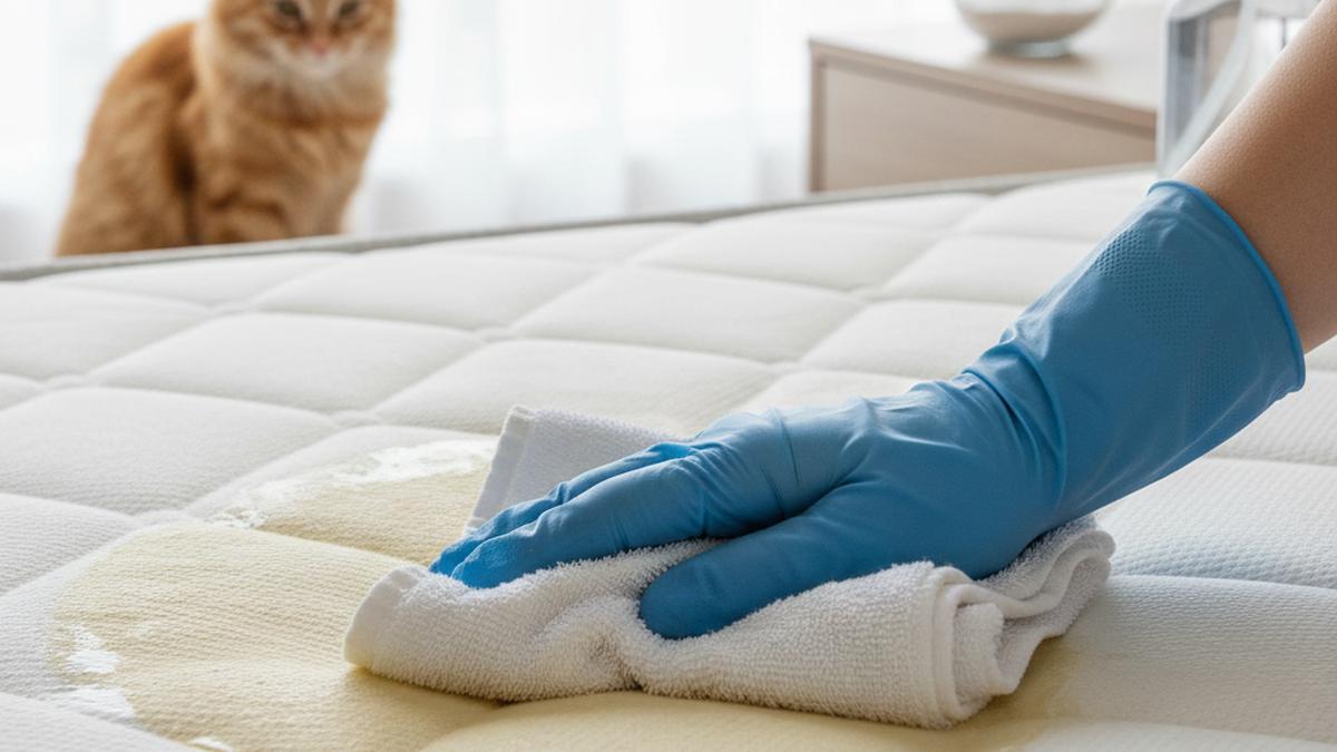 6 Trik Membersihkan Kasur yang Dikencingi Kucing, Hilangkan Bau dan Noda Membandel