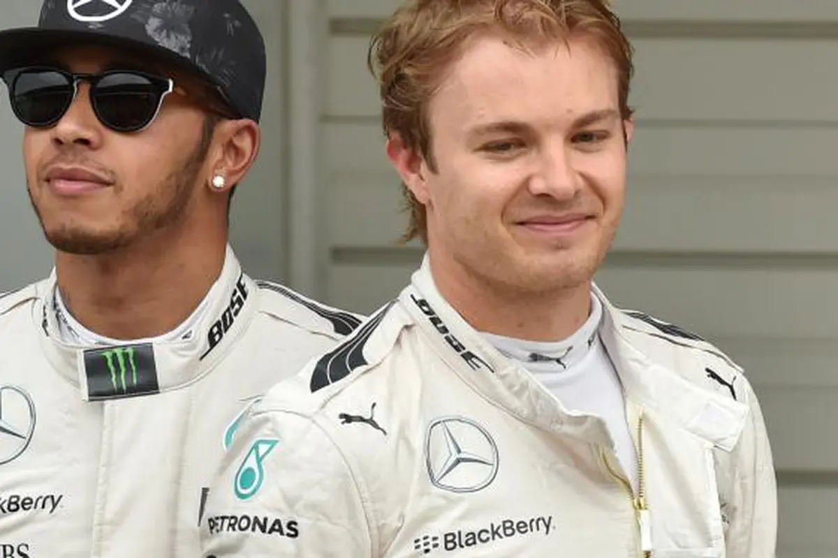 Lewis Hamilton dan Nico Rosberg