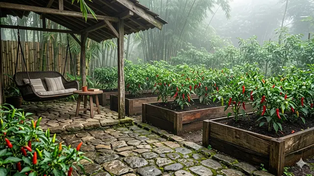 Inspirasi Teras Rumah Dekat Kebun Cabai yang Tetap Rapi