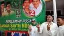 Ketua Pemenangan Pilpres PKB Marwan Jafar (tengah) meresmikan posko santri NUsantara untuk pemenangan Jokowi-JK (Liputan6.com/Johan Tallo)