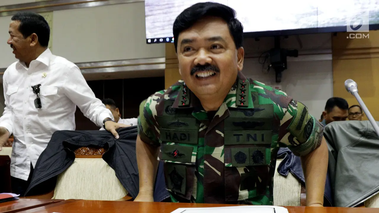 Bahas Koopsusgab, Panglima TNI Hadi Tjahjanto Rapat dengan Komisi I DPR
