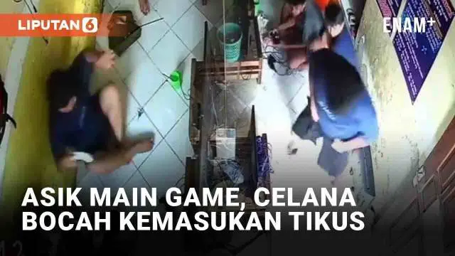 VIDEO: Lagi Asik Main Game, Bocah Ini Kemasukan Tikus Dalam Celana