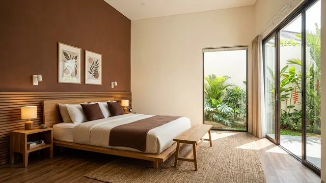 Tips Memadukan 2 Warna Cat Kamar Tidur (AI Generated)