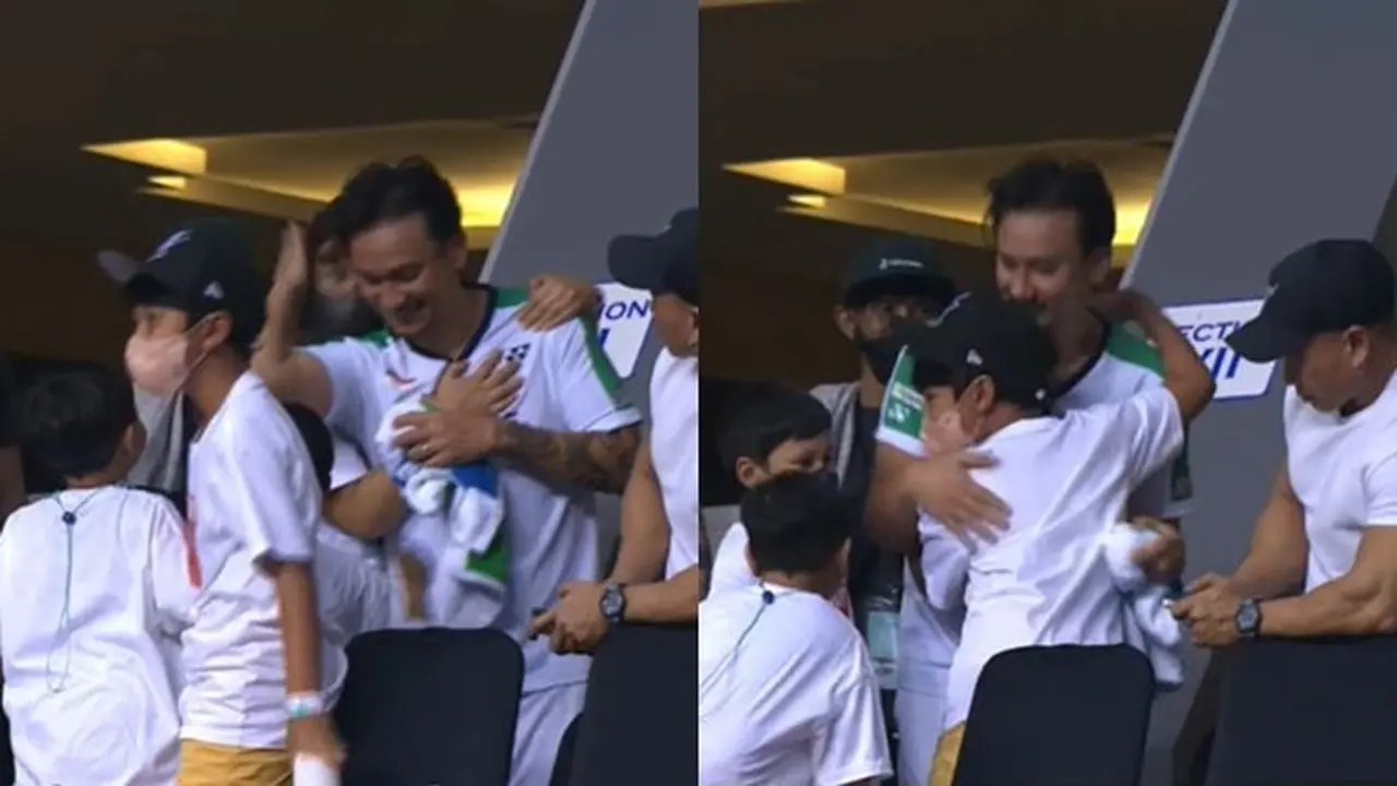 6 Momen Manis Vincent Rompies Menghampiri Keluarga Usai Menang Lawan Bung Jebret