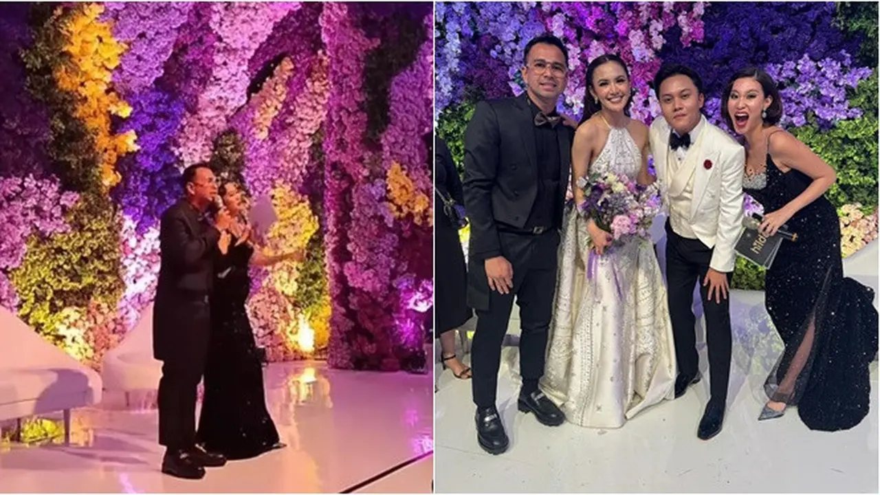6 Potret Raffi Ahmad Tepati Janji Jadi MC di Nikahan Rizky Febian, Datang dari Afrika