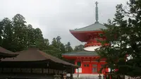 Gerbang masuk menuju kuil Jison-in, di kaki Gunung Koya (CNN)