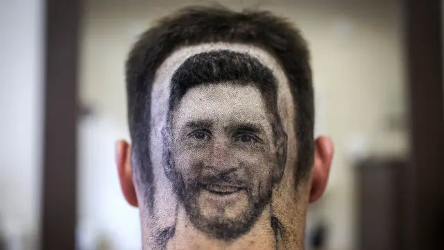 Cukur Rambut Ala Wajah Messi