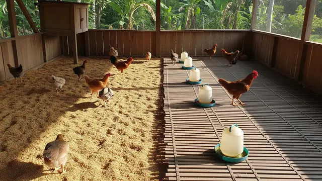 Kandang Ayam Alas Sekam Padi