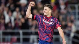 Dua gol Bologna disumbang oleh Giovanni Fabbian dan Thijs Dallinga. Sementara sebiji gol Empoli dicetak olehViktor Kovalenko. (Massimo Paolone/LaPresse via AP)