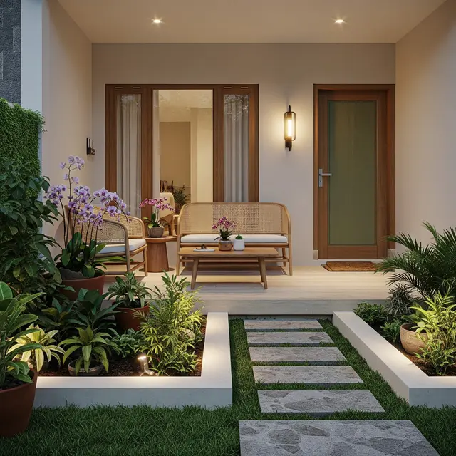 9 Desain Teras Rumah Kecil Tanpa Pilar Depan, Tampil Modern dan Lapang