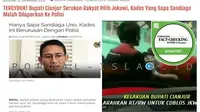 [Cek Fakta] Bupati Cianjur Ajak Warganya Coblos Jokowi-Ma'ruf?