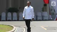 Politikus Partai Golkar Zainudin Amali tiba di Istana, Jakarta, Selasa (22/10/2019). Belum diketahui posisi apa yang akan diisi oleh Zainudin dalam kementerian Kabinet Kerja Jilid II. (Liputan6.com/Angga Yuniar)