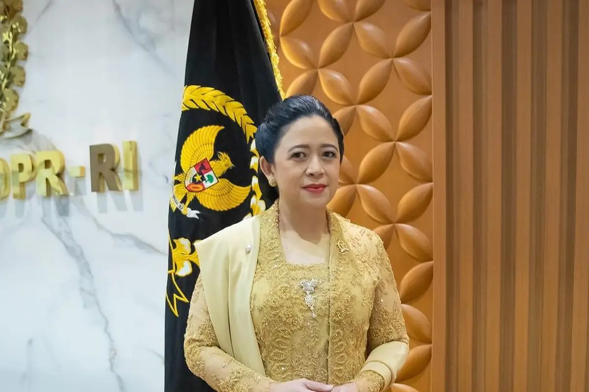 Potret Puan Maharani Kenakan Kebaya Emas Penuh Makna di Sidang Tahunan MPR/DPR 2024